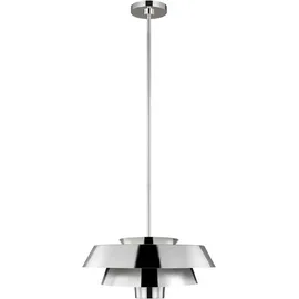 Elstead Lighting Brisbin 1-flg. 60 cm rund poliertes Nickel