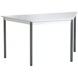 Sodematub Mehrzwecktisch lichtgrau, dunkelgrau Trapezform, Vierkantrohr grau, 70,0/140,0 x 70,0 x 74,0 cm