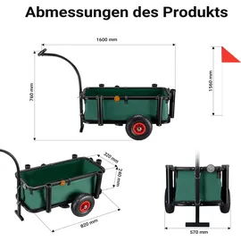 Wiltec Bollerwagen schwarz