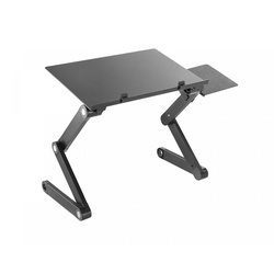 MaxMount Höhenverstellbarer Laptop-Schreibtisch mit Seitlicher Mousepad-Montage