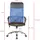 Mobili Rebecca Schreibtischstuhl, Schwarz, blau - 123x57,5x58,5