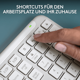 Logitech Signature Slim K950 für Windows, Mac, Chrome, Tastatur, Sonstiges, kabellos, White