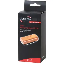 Dynavox Samt-Reinigungspuk SP120, Samtbürste zur Vinylreinigung in Holzoptik