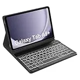Occtingkind Tastatur für Samsung Galaxy Tab A9 Plus 11 Zoll, Schutzhülle mit Tastatur Galaxy Tab A9 Plus, Italienisch, Bluetooth, Hintergrundbeleuchtung, abnehmbar, Tastatur für Samsung A9+ Tab 2023