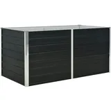 vidaXL Garten-Hochbeet verzinkter Stahl 160 x 80 x 77 cm Anthrazit