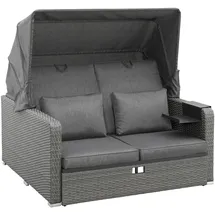 Konifera Sylt Loungebett 146 x 65 x 133 grau