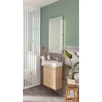 Fackelmann Waschbeckenunterschrank schmal – Unterschrank für Gäste-WC (52 cm