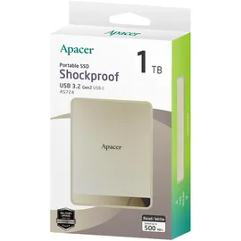 Apacer AS724 1 TB USB-C 3.2 Gen2 Lila/Creme