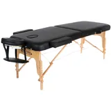 Restpro® Koffermassageliege VIP, Schwarz - Schwarz
