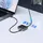 UGREEN Switch DisplayPort/USB-C auf USB-C - grau