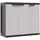 vidaXL Gartenschrank 97 x 37 x 85 cm Grau/Schwarz