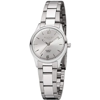 Regent Damen-Armbanduhr Elegant Analog Edelstahl-Armband silber Quarz-Uhr Ziffernblatt silber UR2253413