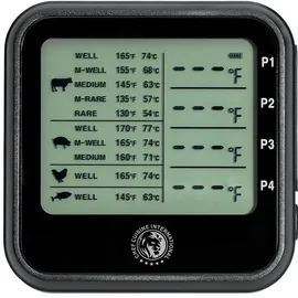 CHEF CUISINE Grillthermometer 18,2 cm rostfrei schwarz