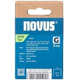 Novus Flachdrahtklammer G Typ 11 10 mm 600 Stück