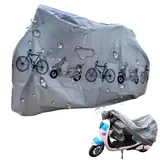 Fahrradabdeckung Wasserdicht,Fahrrad Garage Outdoor Bike Cover,Fahrrad-Abdeckung,Regenschutz Fahrrad,Fahrradgarage Schutzhülle,Fahrradgarage Universal Anti-Staub Regen UV Schutz (Grau)