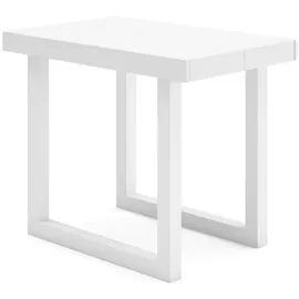 SKRAUT HOME Ausziehtisch 302 x 73 x 90 cm weiß/zementgrau