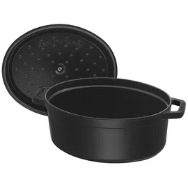 Staub Cocotte 33 cm oval schwarz
