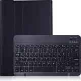 Cazy Tastatur Hülle Kompatibel mit Samsung Galaxy Tab S9 / S9 FE - Schutz Etui mit magnetisch Abnehmbarer (Eng. Int., Galaxy Tab S9 FE), Tablet Tastatur, Schwarz