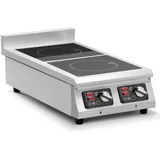 Royal Catering Doppelte Induktionsplatte 2 x 28 cm