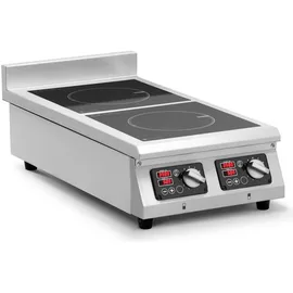 Royal Catering Doppelte Induktionsplatte 2 x 28 cm
