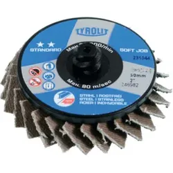 TYROLIT Soft Job Fächerschleifscheibe (ZA),Ø 50,8 mm, Körnung: 40