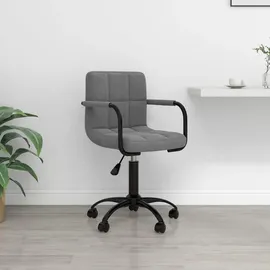 vidaXL Bürostuhl Samt Dunkelgrau