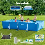Intex – Schwimmbecken mit rechteckigem Rahmen – 450 x 220 x 84 cm – im Lieferumfang enthalten Accessoire CB97
