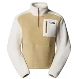 The North Face NF0A88433CG W YUMIORI 1/4 Zip Sweatshirt Damen Khaki Stone/White Dune/Größe XL
