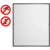 Estexo Fliegengitter mit Aluminiumrahmen 80 x 100 cm Weiß