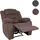 MCW Fernsehsessel MCW-J57 Wildleder-Optik 80 x 100 x 90 cm Braun mit Fernbedienung