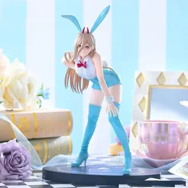 furyuu Chainsaw Man BiCute Bunnies PVC Statue Power Light Blue Color 30 cm - Schwarz/Grün