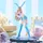 furyuu Chainsaw Man BiCute Bunnies PVC Statue Power Light Blue Color 30 cm - Schwarz/Grün