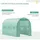 Outsunny Polyethylenfolie 3x2x2m Ersatzfolie mit 6 Fenster für Folientunnel