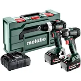 Metabo BSLBL+SSD200LTBL Akku-Bohrschrauber, Akku-Schlagschrauber inkl. Akku inkl. Ladegerät