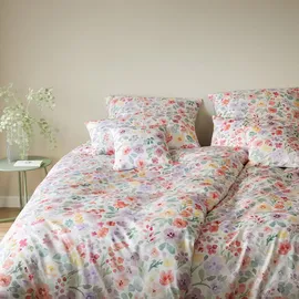 ELEGANTE Seiden Satin Bettwäsche Gentle weiß Kissenbezug einzeln 40x80 cm - bunt