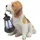 GLOBO Solarleuchte Hund Beagle mit Laterne, H 24 cm