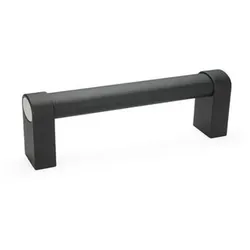 334-36-600-SW Ovalrohrgriffe, Aluminium / Zink-Druckguss