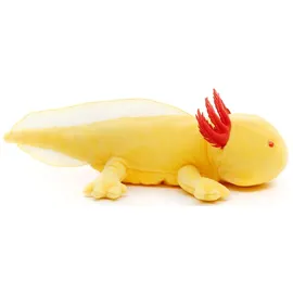 Uni Toys Uni-Toys Original Axolotl (gelb mit roten Augen) - Plüsch-Wassertier - Plüschtier, Kuscheltier
