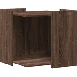 vidaXL Katzentoilette Eichen-Optik 53x53x51 cm Braun