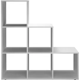 FMD Raumteilerregal Mega 2 0 x 0 x 0 cm Weiß