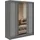 MKS Schiebetürenschrank DIANA 180 x 216 x 61 cm Grau