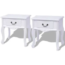 vidaXL Nachtschrank NA 4590 x 1500 x 1500 cm Weiß