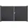 GROJA Gartentor 300 x 180 cm Anthrazit/Kunststoff