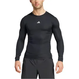 adidas Men's Techfit Compression Training Longsleeve Tee, Black, XXL