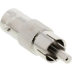 INLINE Video Adapter, 1x Cinch Stecker auf BNC Buchse