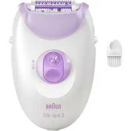 Braun Silk-épil 3-000 weiß/lila