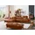 W.Schillig Ecksofa »piedroo, Designsofa mit tollem Sitzkomfort, elegant und bequem, L-Form«, Kopfteilverstellung, wahlweise mit Sitztiefenverstellung, Breite 303cm braun