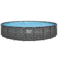 BESTWAY APX365TM Winterfestes Frame Pool Komplett-Set Ø 671 x
