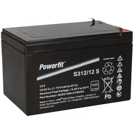 Exide Powerfit Bleiakku Agm 12v 12ah S312/12 S
