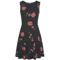 Beachtime Strandkleid Schwarz/Rot 46